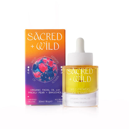 Sacred + Wild Organic Facial Oil with Prickly Pear + Bakuchiol
