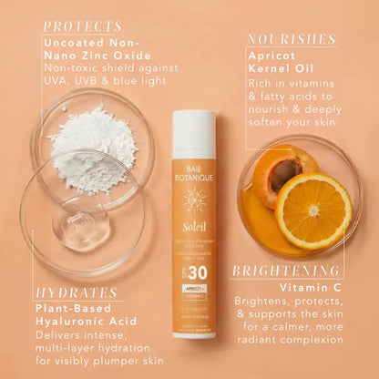 Baie Botanique - Face & Body Mineral Sunscreen SPF 30 with Vitamin C