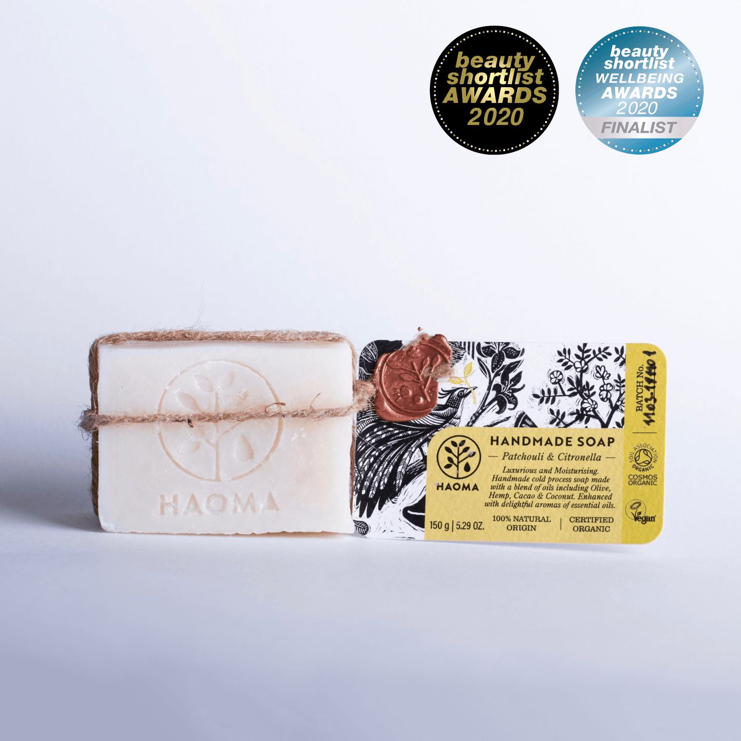 Haoma Handmade Patchouli & Citronella Soap 100g