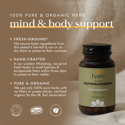 Fushi Wellbeing - Organic Ashwagandha for Stress & Sleep Support