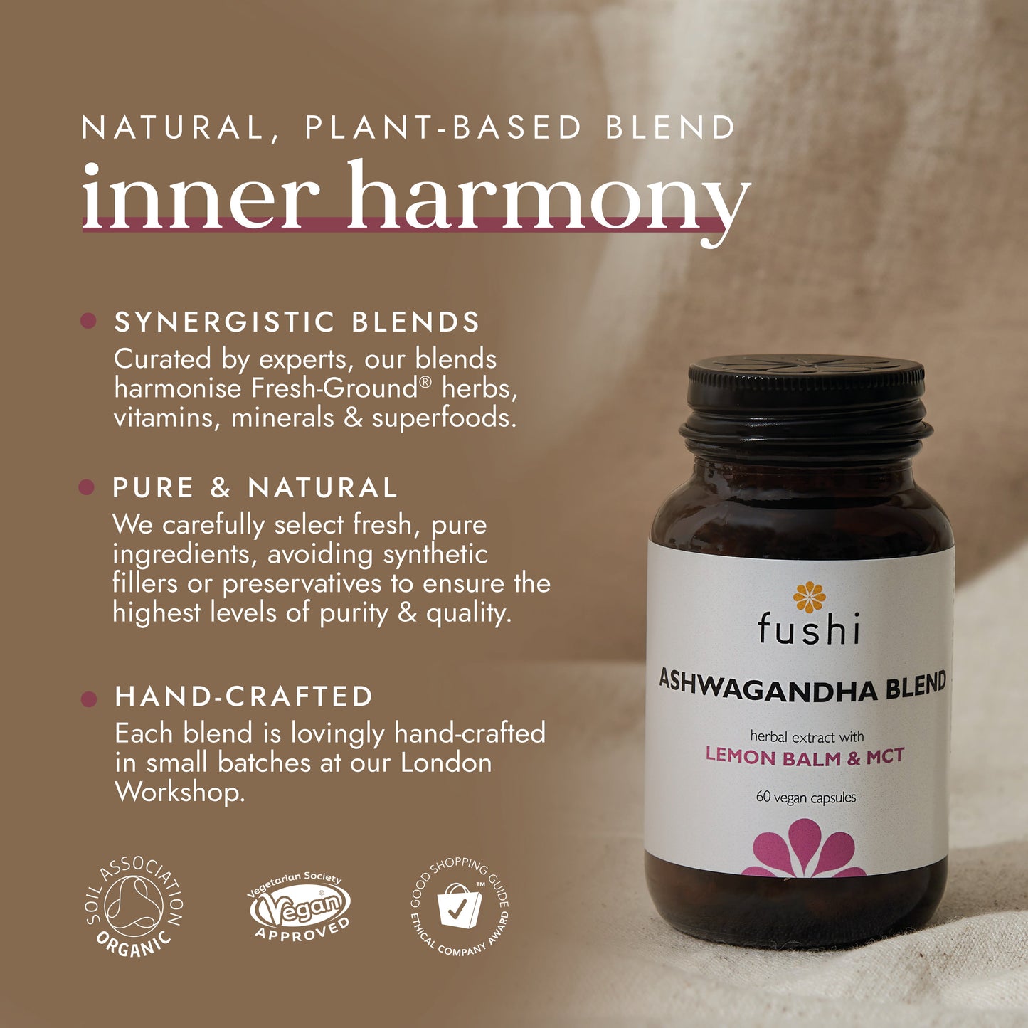Fushi Wellbeing - Ashwagandha with Vegan MCT Extract