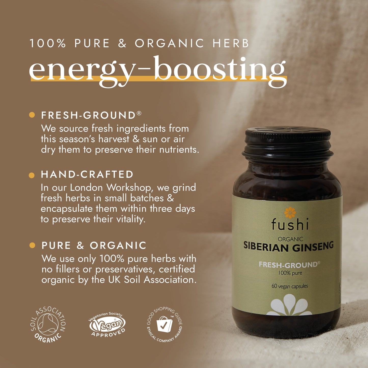 Fushi Wellbeing - Organic Siberian Ginseng