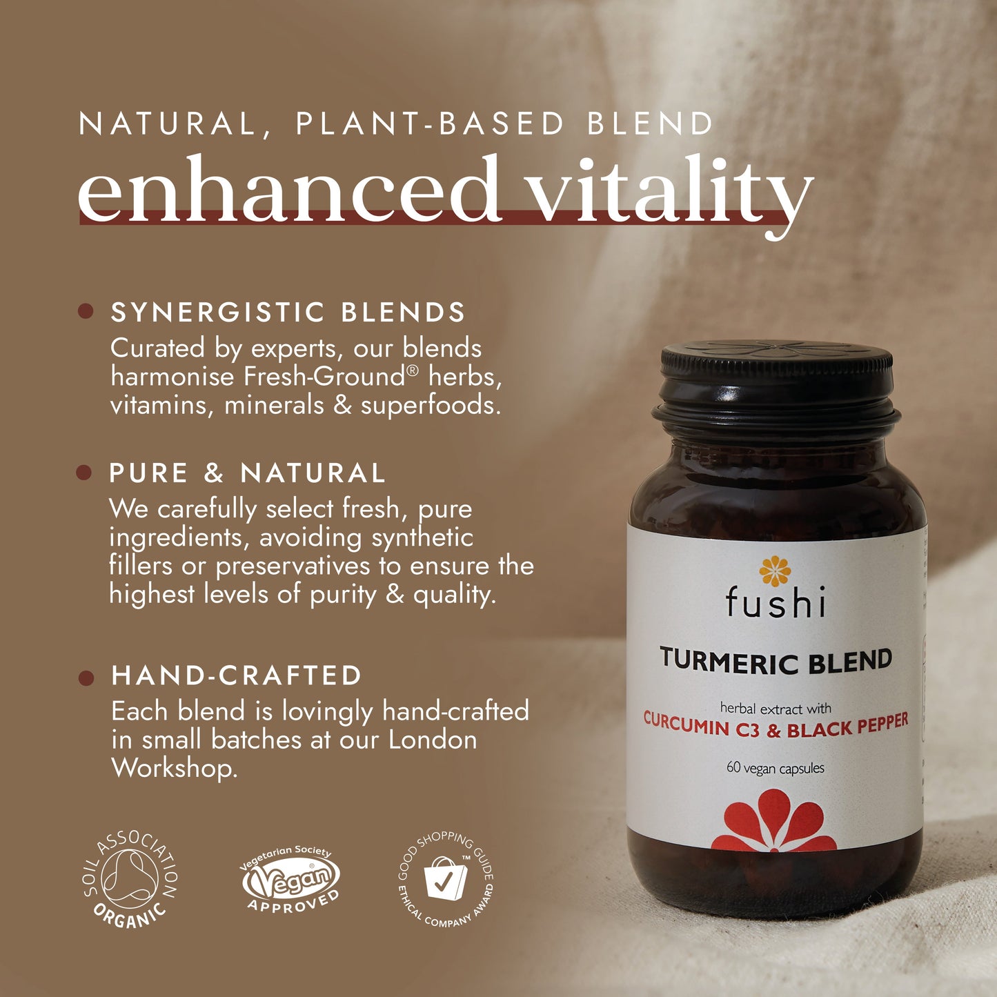 Fushi Wellbeing - Turmeric C3 & Bioperine Extract