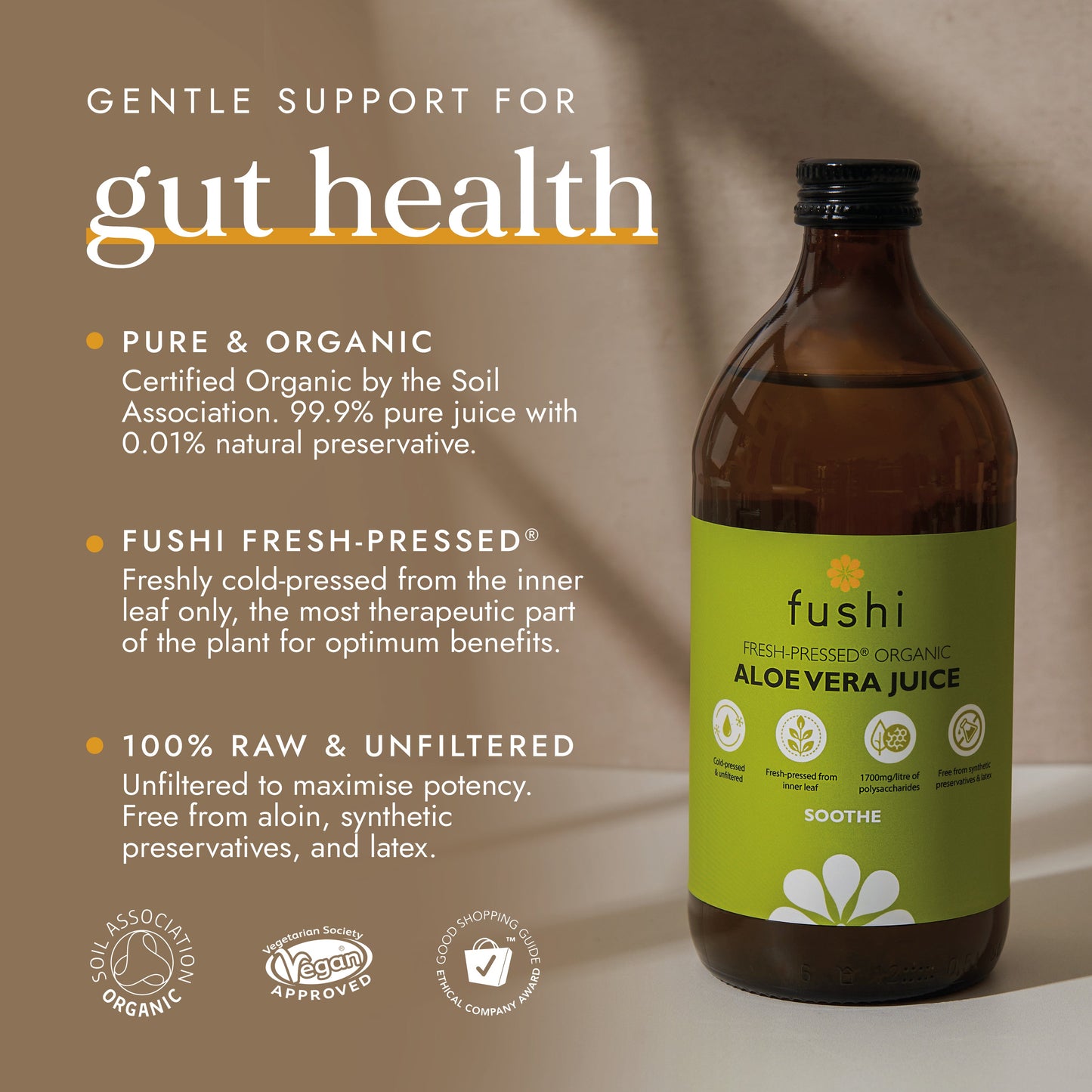 Fushi Wellbeing - Organic Aloe Vera Juice 500ml