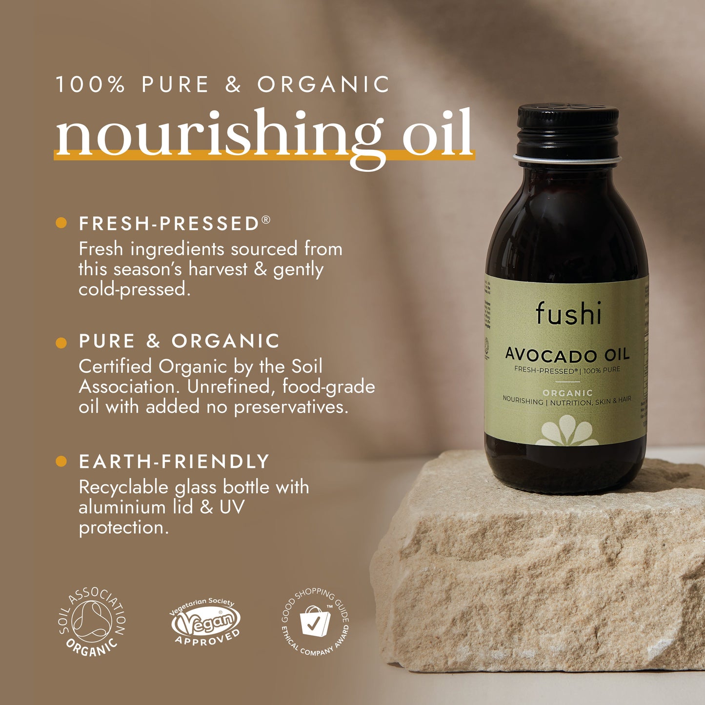 Fushi Wellbeing - Organic Avocado Oil 100ml
