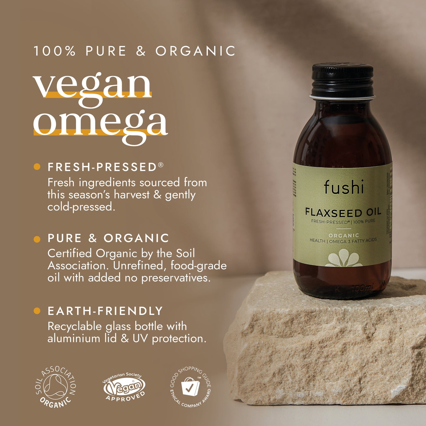 Fushi Wellbeing - Organic Flaxseed Oil 250ml