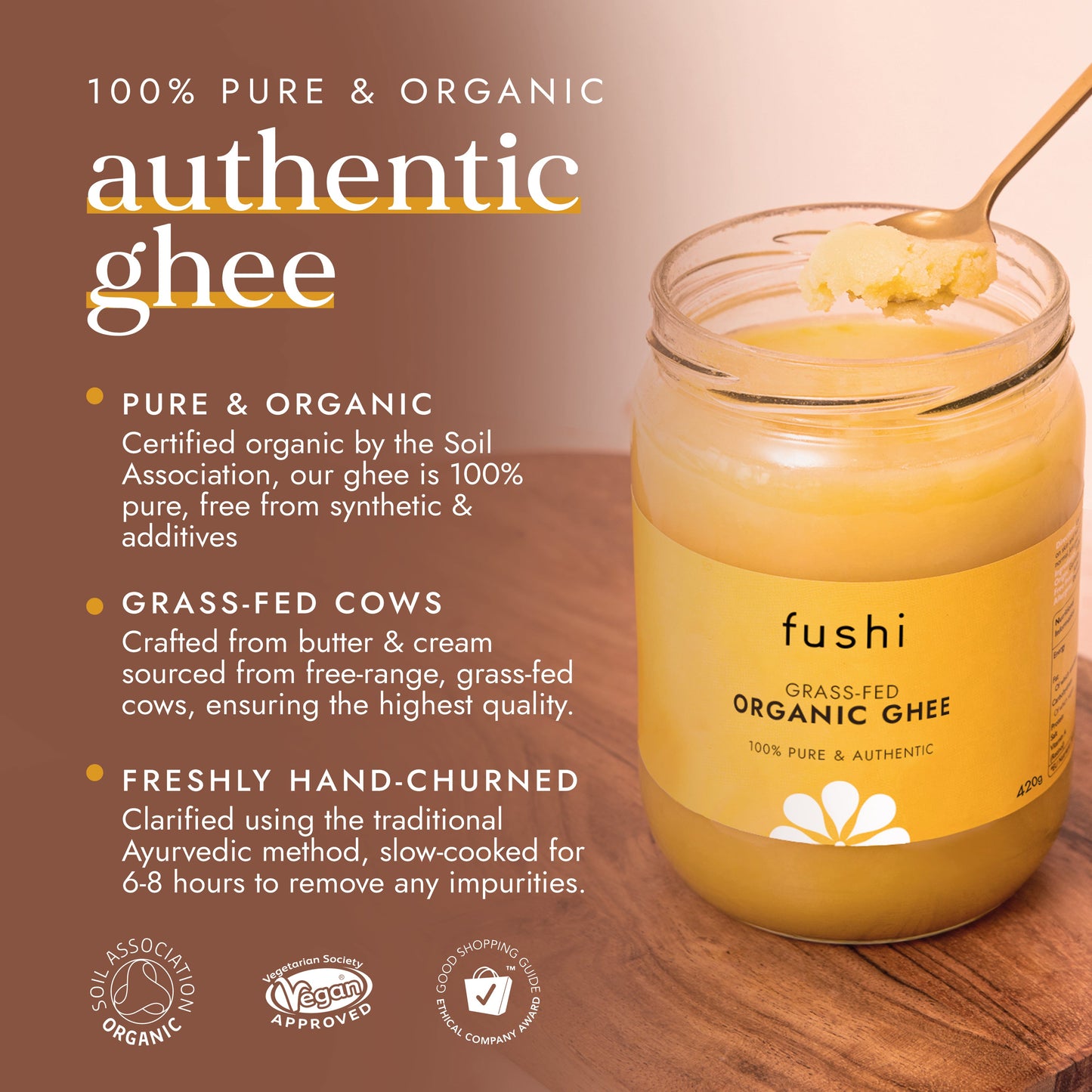 Fushi Wellbeing - Organic Ghee 230g