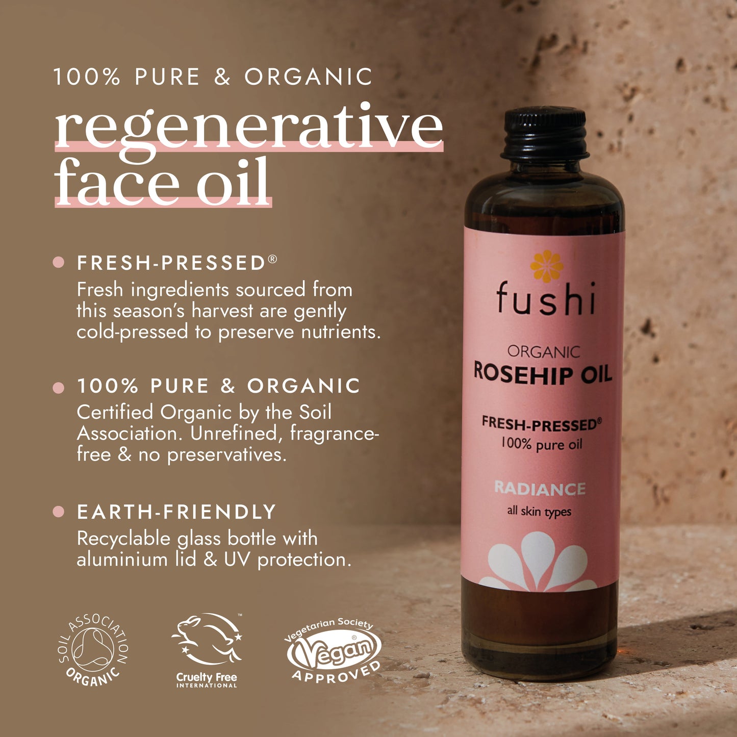 Fushi Wellbeing - Organic Rosehip Oil 100ml