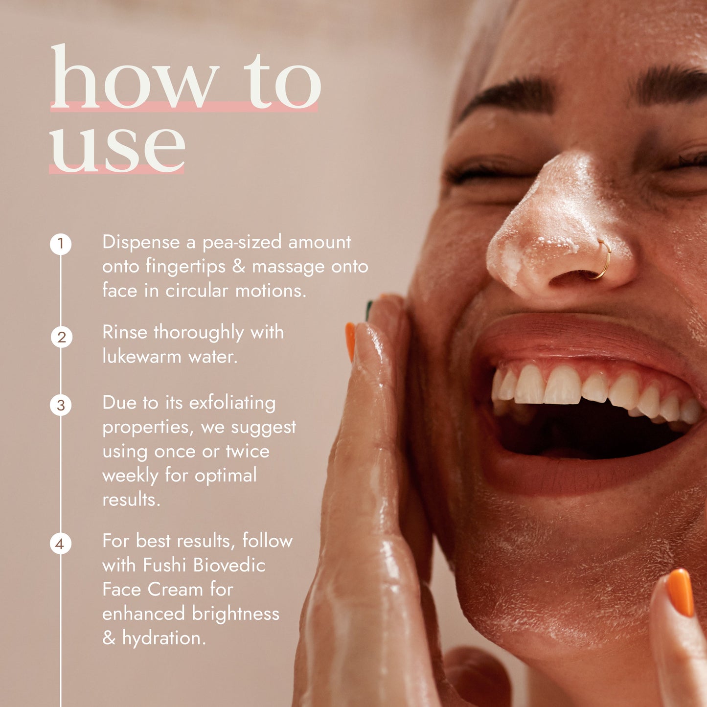 Fushi Wellness - Biovedic Exfoliating Face Wash 150ml