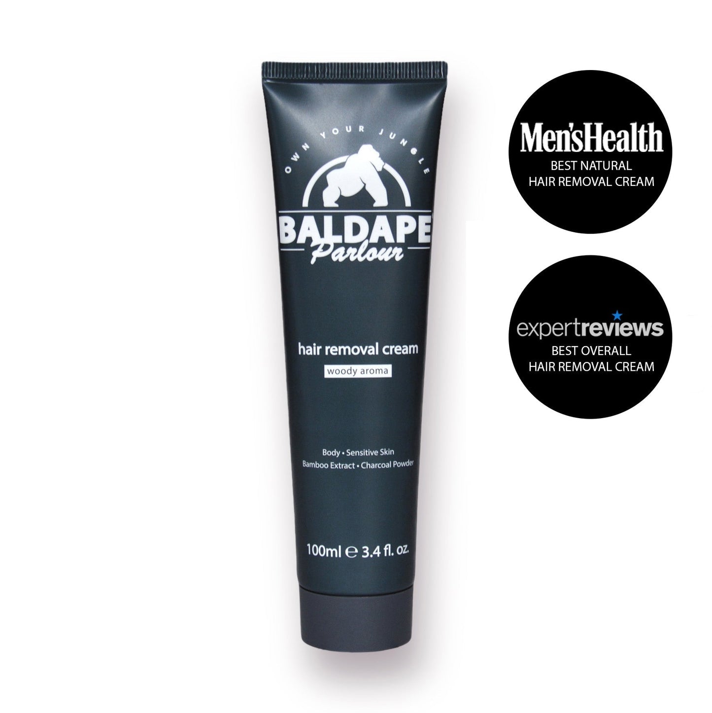 Baldape Parlour - Charcoal Body Hair Removal Cream