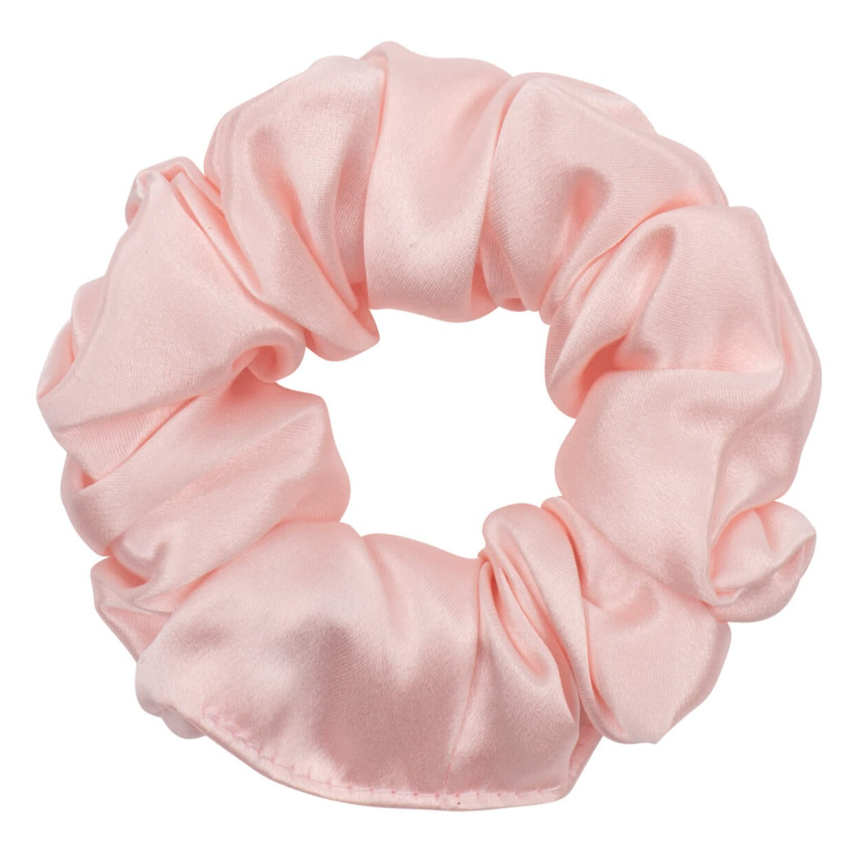 Dream Silk Pink Silk Scrunchie - Regular