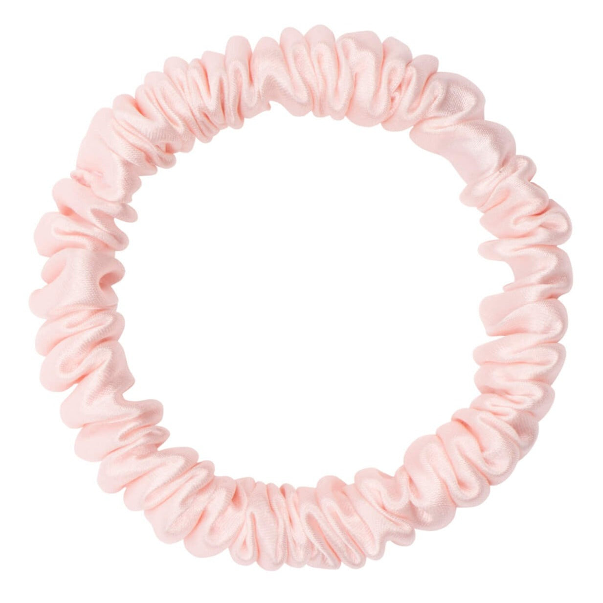 Dream Silk Pink Silk Scrunchie - Skinny