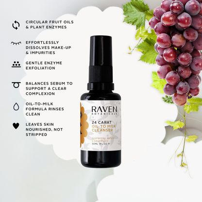 Raven Botanicals 24 Carat Oil to Milk Cleanser