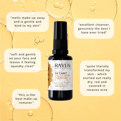 Raven Botanicals 24 Carat Oil to Milk Cleanser