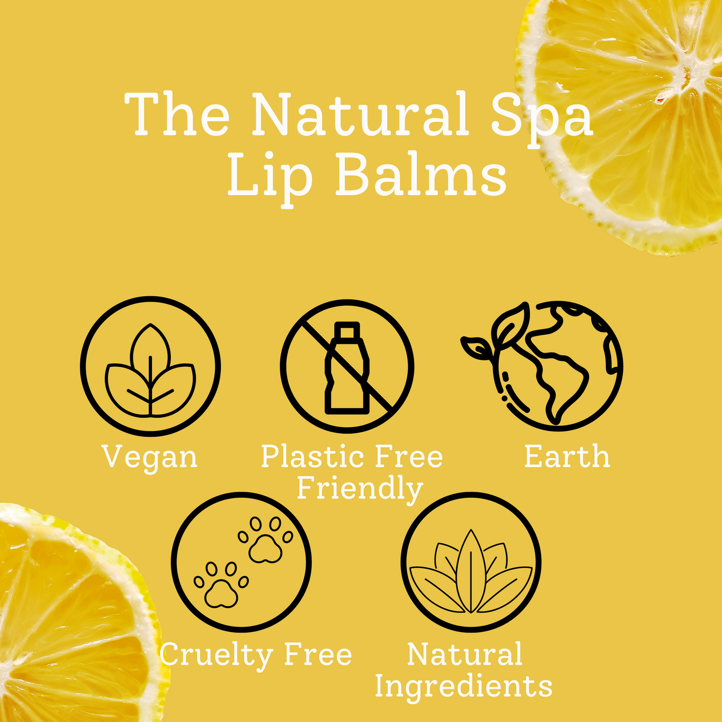 The Natural Spa - Lemon Sorbet All Natural Lip Balm