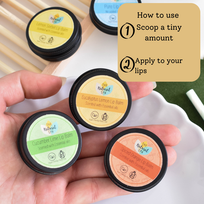 The Natural Spa - Lemon Eucalyptus  All Natural Lip Balm