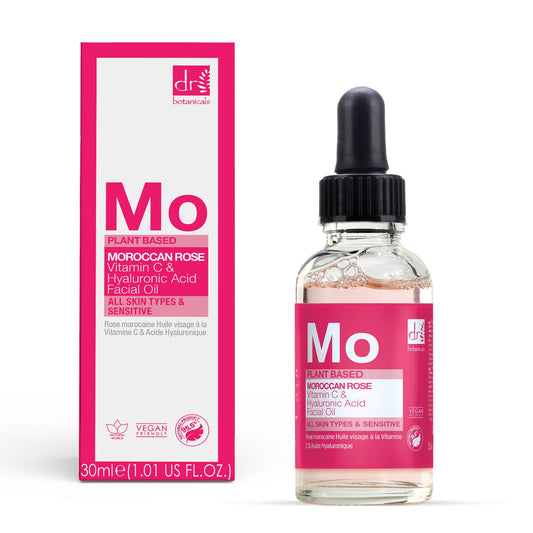 Dr Botanicals - Moroccan Rose Facial Oil with Hyaluronic Acid & Vitamin C