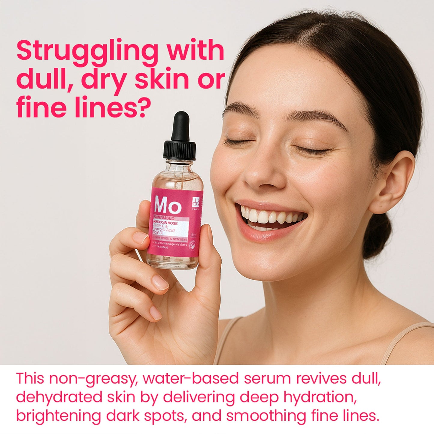 Dr Botanicals - Moroccan Rose Facial Oil with Hyaluronic Acid & Vitamin C