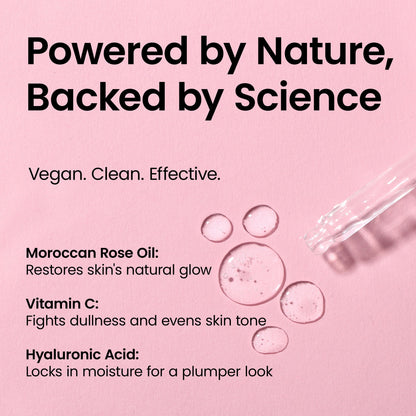Dr Botanicals - Moroccan Rose Facial Oil with Hyaluronic Acid & Vitamin C