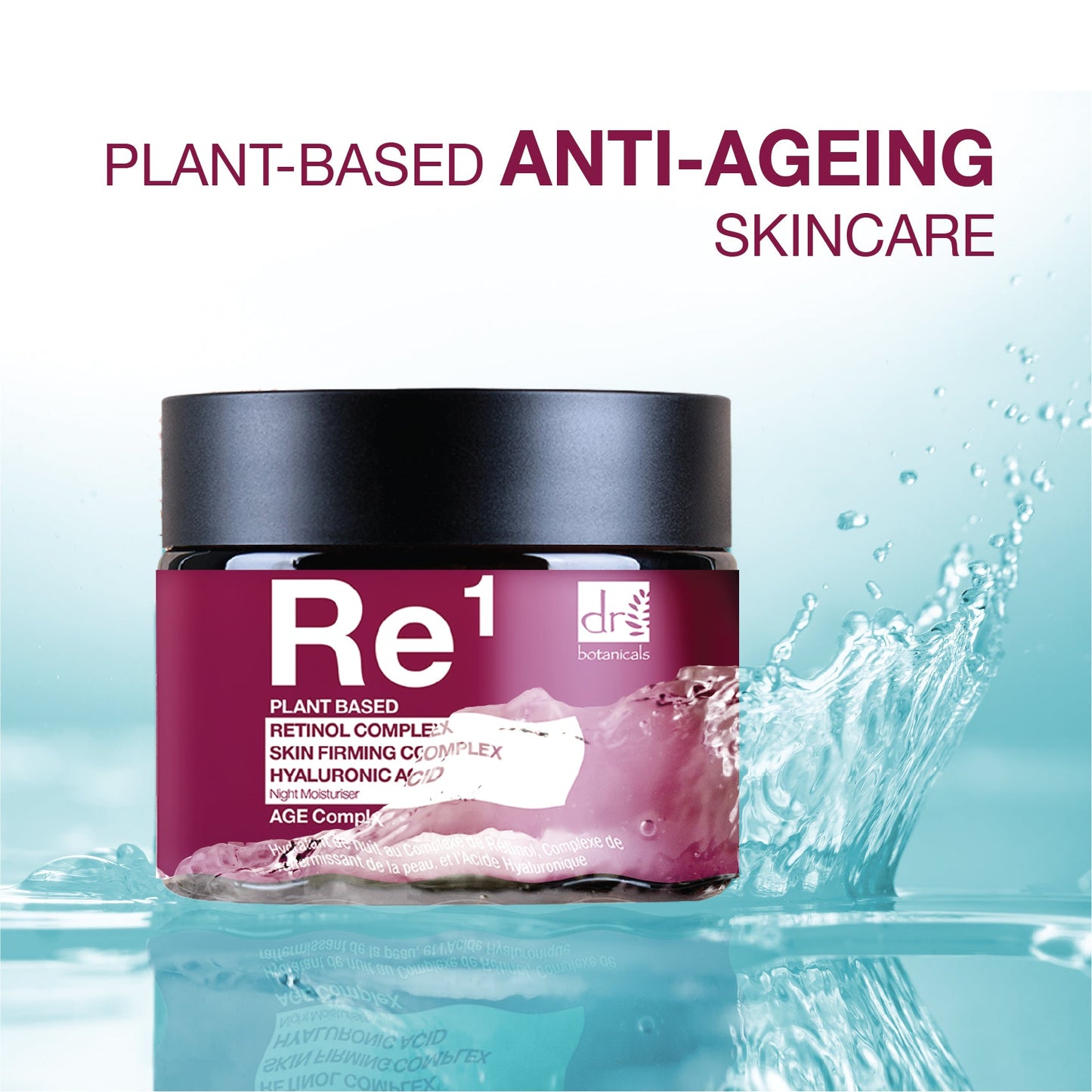 Dr Botanicals - Retinol Complex 1%, Skin Firming Complex 1% & Hyaluronic Acid 1% Night Moisturiser 60ml
