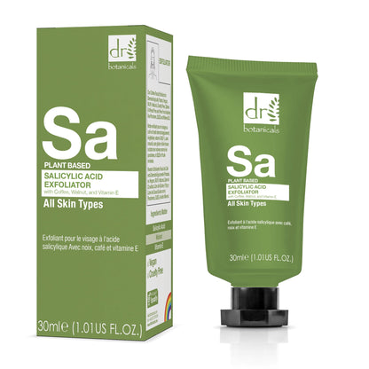 Dr Botanicals - Salicylic Acid Exfoliator with Coffee, Walnut & Vitamin E 30ml