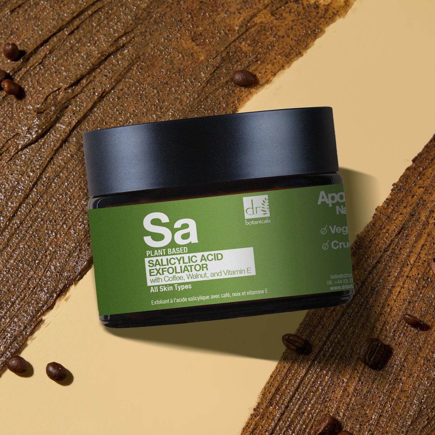 Dr Botanicals - Salicylic Acid Exfoliator with Coffee, Walnut & Vitamin E 60ml