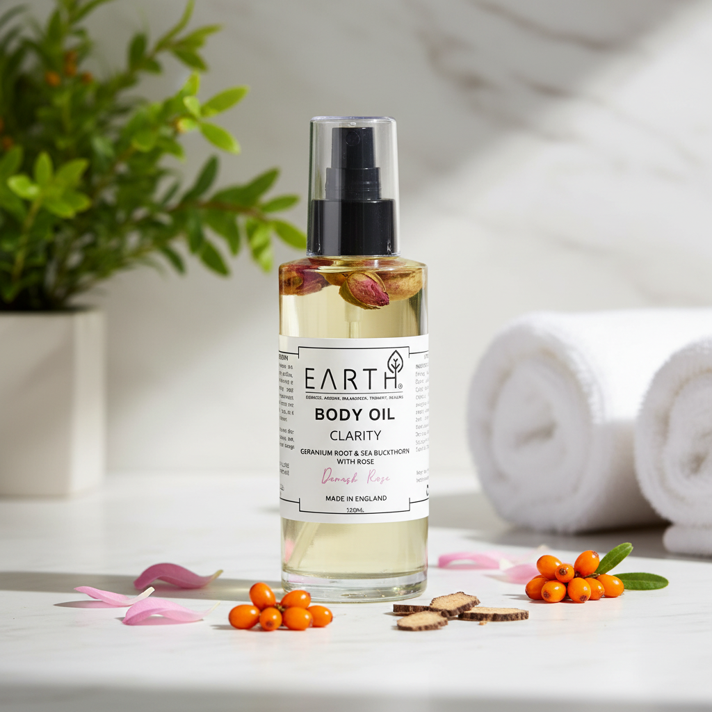 Earth From Earth - EARTH BODY OIL WITH DAMASK ROSE - 150 ML
