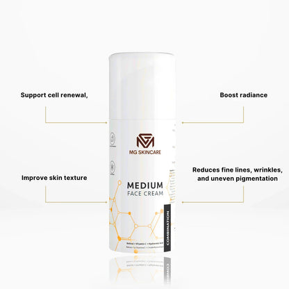 MG Skincare - MEDIUM FACE CREAM with Retinol - Vita C & Hyaluronic Acid