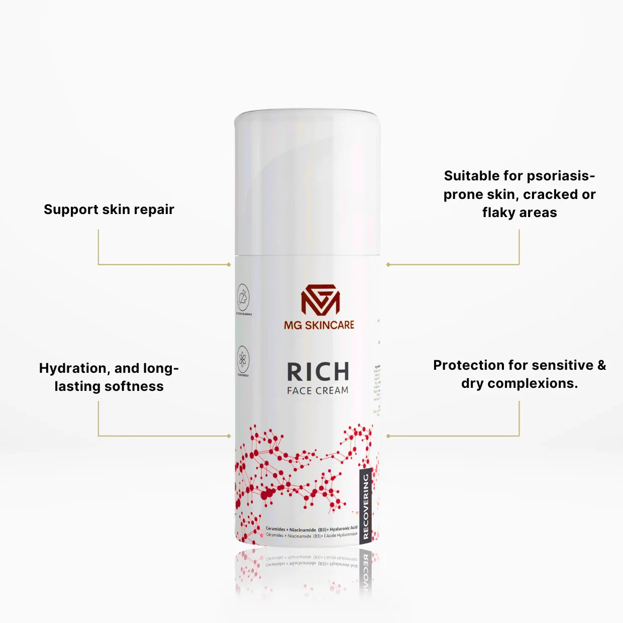 MG Skincare - RICH FACE CREAM TREATING AGING.DAMAGED & ROSACEA.
