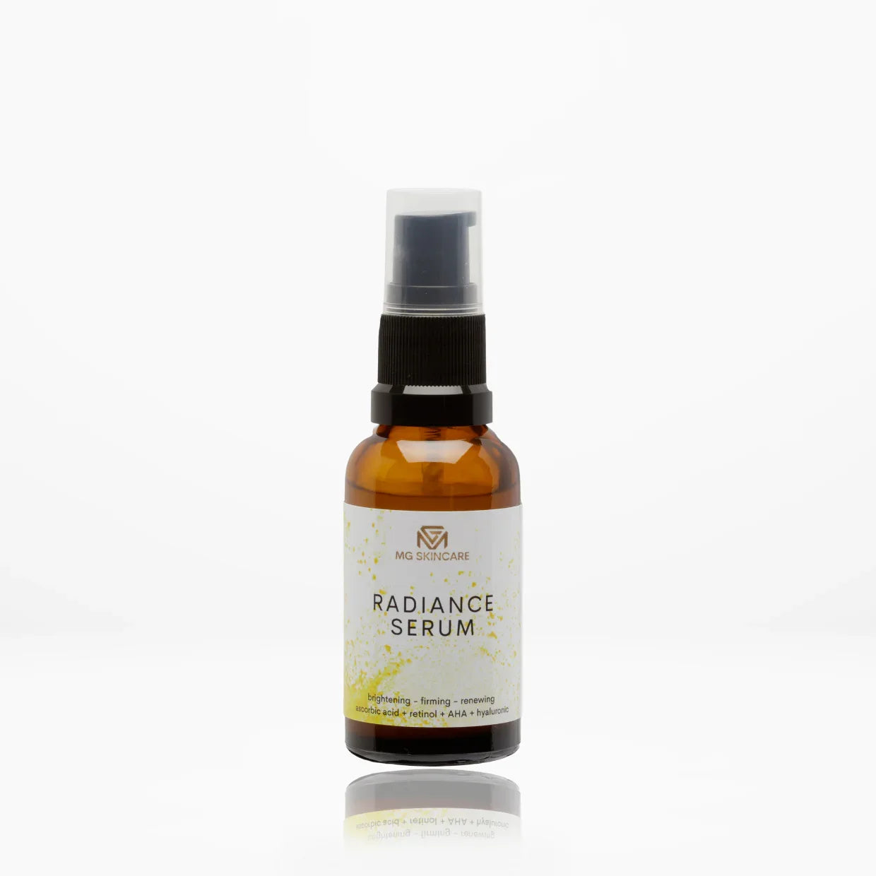MG Skincare - RADIANCE SERUM WITH PLANT BASED VITAMIN C & A + HYALURONIC ACID.