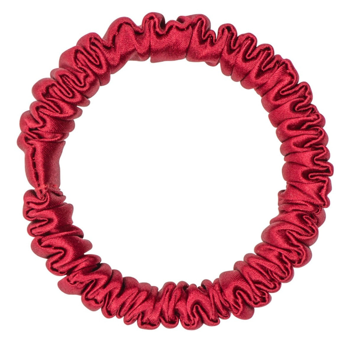 Dream Silk Red Silk Scrunchie - Skinny