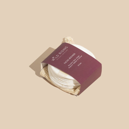 Wild Rising Skincare - 10 Organic Cotton Reusable Makeup Pads