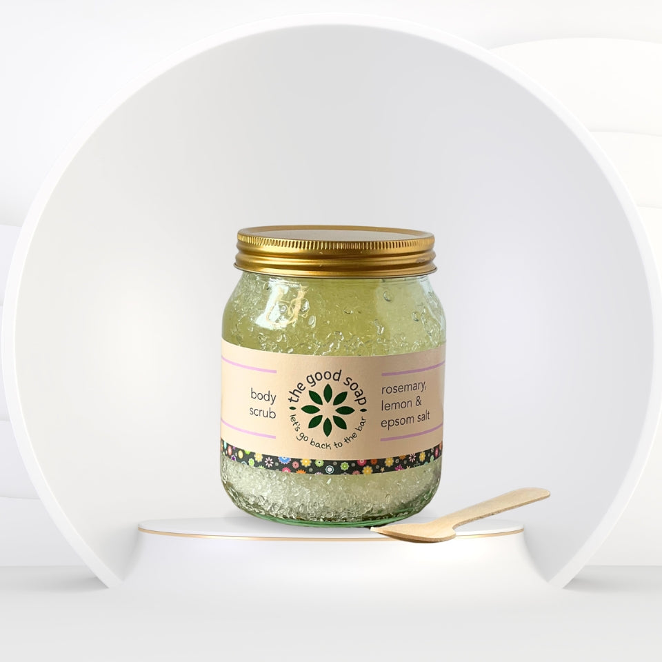 The Good Soap - Epsom Salt Scrub with Rosemary & Lemon
