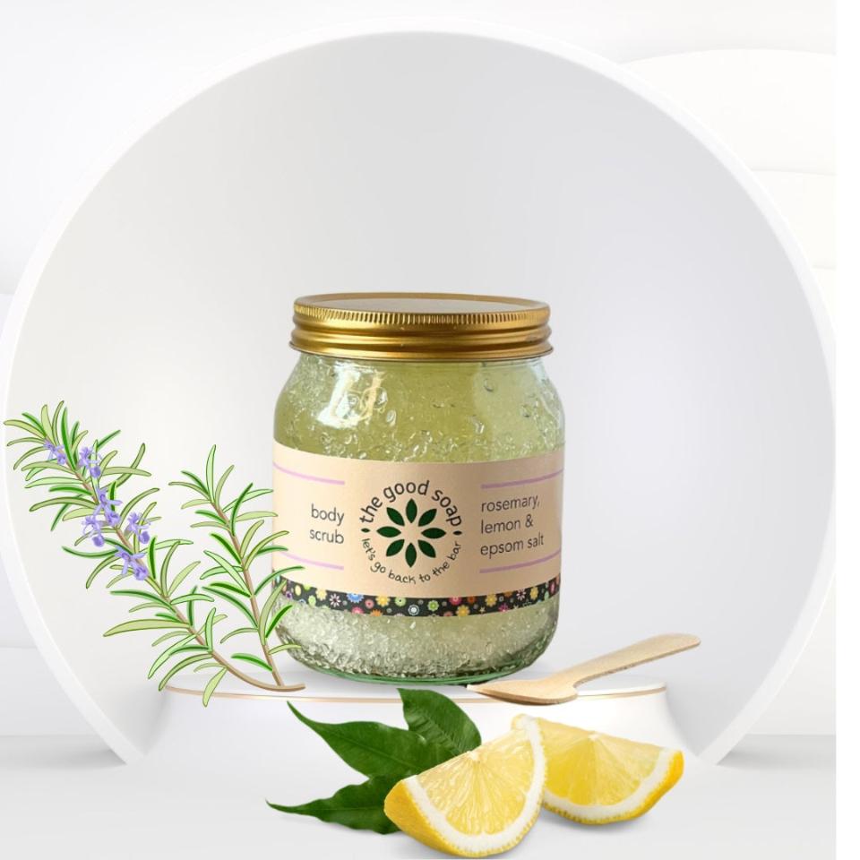 The Good Soap - Epsom Salt Scrub with Rosemary & Lemon