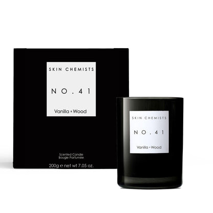 skinChemists N0.41 Vanilla & Wood Candle 200g