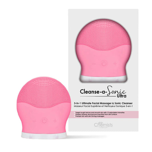 skinChemists Cleanse - A - Sonic Cleansing Device (PINK)