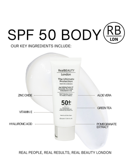Real Beauty London - SPF 50 Body Cream
