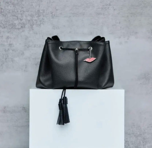 Donna May London Lay Flat Makeup Bag in Black