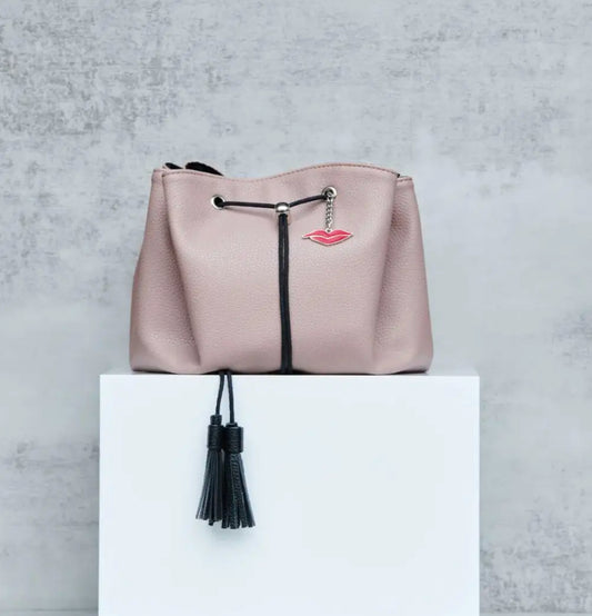 Donna May London Lay Flat Makeup Bag in Nude