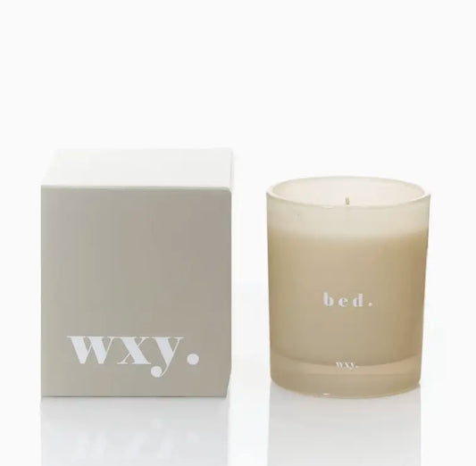wxy. Bed Warm Musk + Black Vanilla Candle 7oz