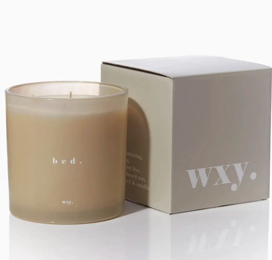 wxy. Bed Warm Musk + Black Vanilla Candle King Size 1.5kg