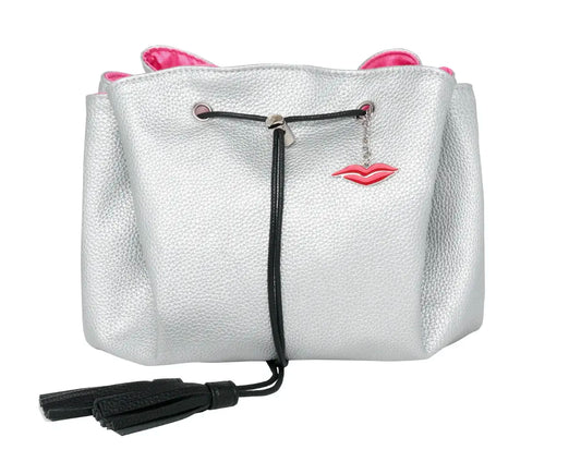 Donna May London Lay Flat Makeup Bag in Silver