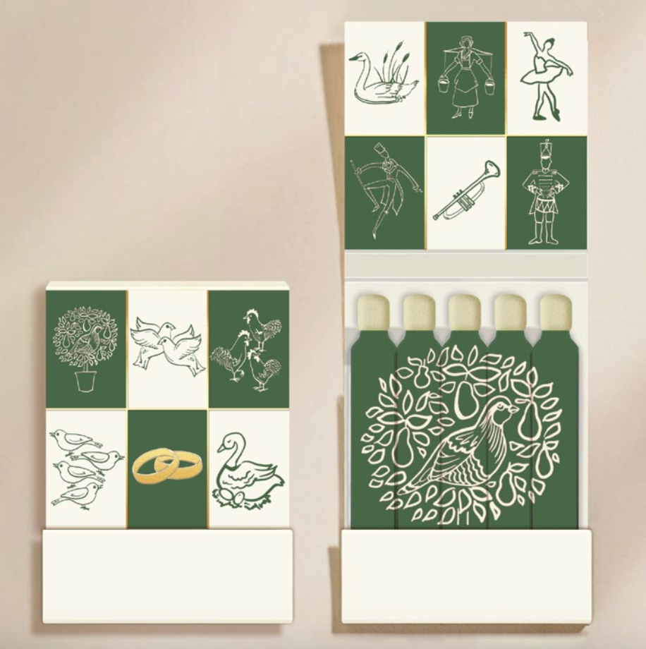 Zesty Lemons 12 Days of Christmas Matchbook