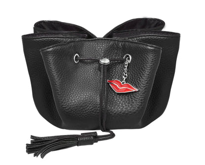 Donna May London Lay Flat Mini Makeup Bag in Black