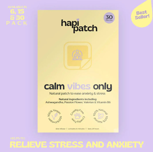 Hapi Patch - Calm Vibes Only Patches, 30 Pack