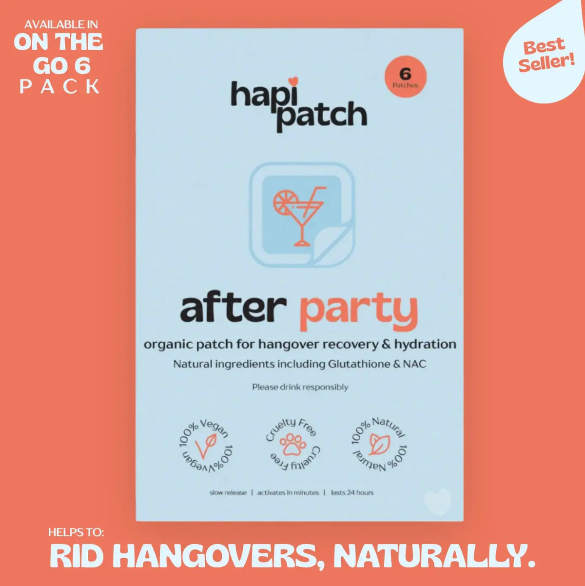 After Party Patches 6 Pack