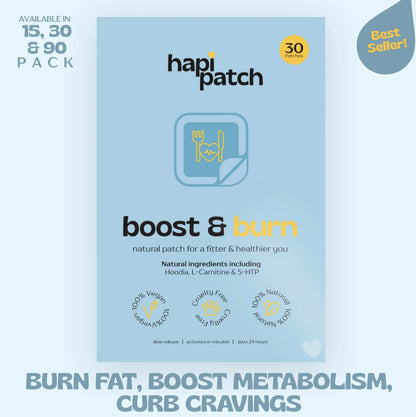 Hapi Patch - Boost and Burn Patches, 30 Pack