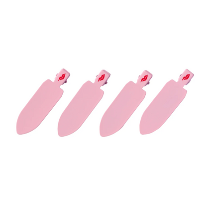 Donna May London Stay Smooth Set – 4 Crease-Free Hairclips in Donna May Pink