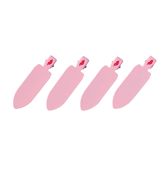 Donna May London Stay Smooth Set – 4 Crease-Free Hairclips in Donna May Pink