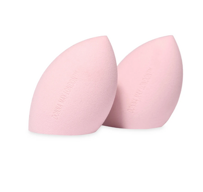Donna May London 2-Piece Flat-Edge Beauty Blender Set – Pink